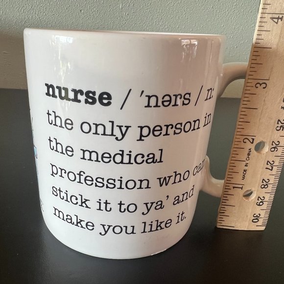 Nurse Novelty Comical Coffee Mug by Russ Berrie & Co - Get Well - Picture 7 of 7